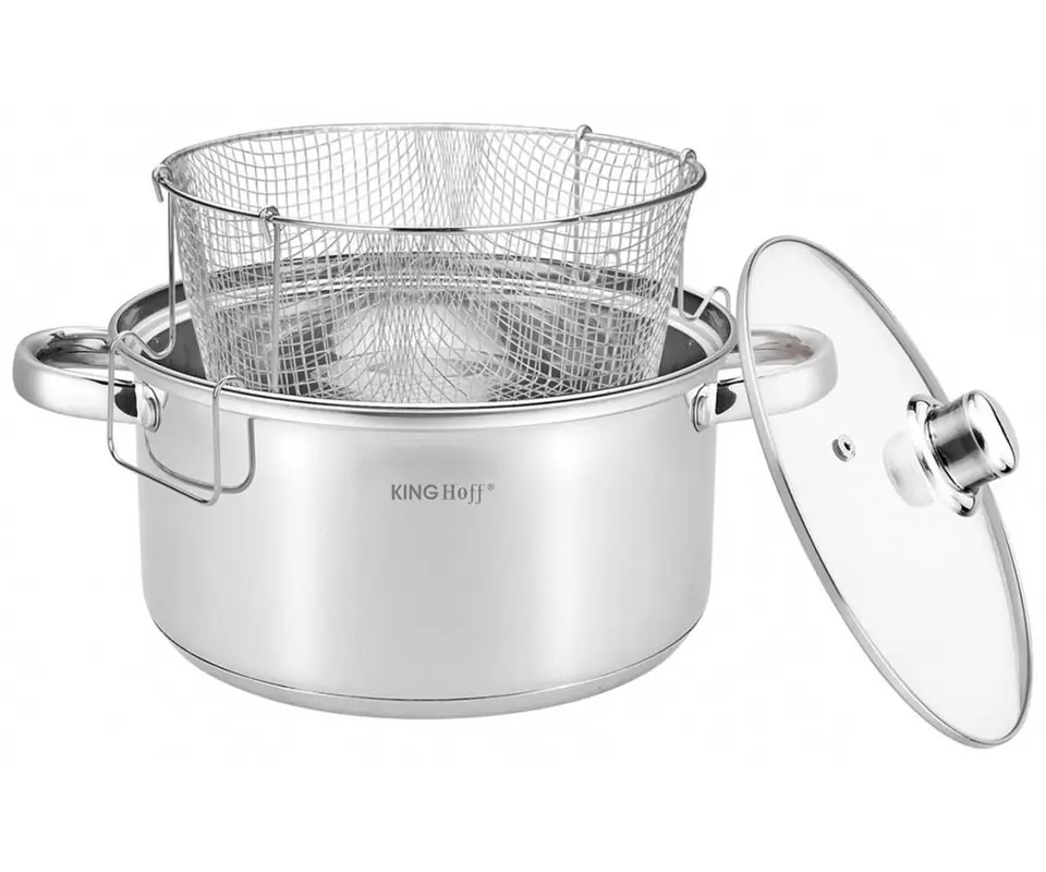 ⁨FRYING BASKET POT KINGHOFF KH-1630 5,5L⁩ at Wasserman.eu