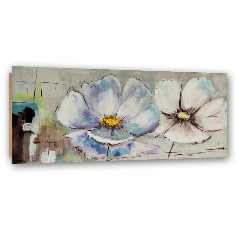 ⁨Obraz Deco Panel, Dwa kwiaty (Rozmiar 120x40)⁩ w sklepie Wasserman.eu