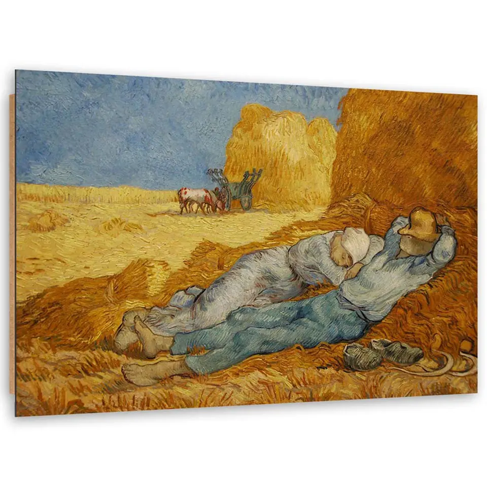 ⁨Obraz Deco Panel, Siesta - V. van Gogh reprodukcja (Rozmiar 60x40)⁩ w sklepie Wasserman.eu