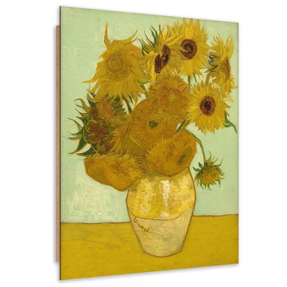 ⁨Obraz Deco Panel, Słoneczniki - V. van Gogh reprodukcja (Rozmiar 40x60)⁩ w sklepie Wasserman.eu