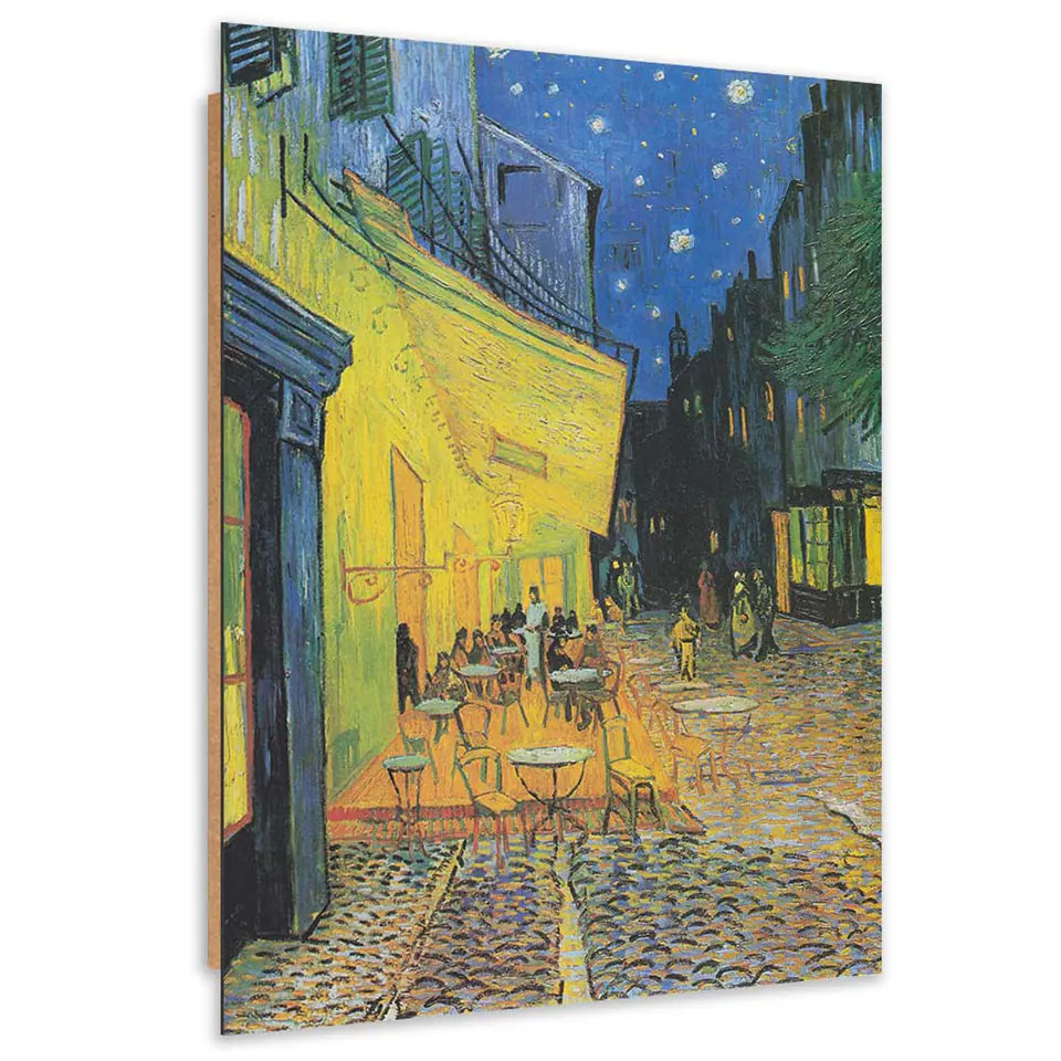 ⁨Obraz Deco Panel, Taras kawiarni w nocy - V. van Gogh reprodukcja (Rozmiar 40x60)⁩ w sklepie Wasserman.eu