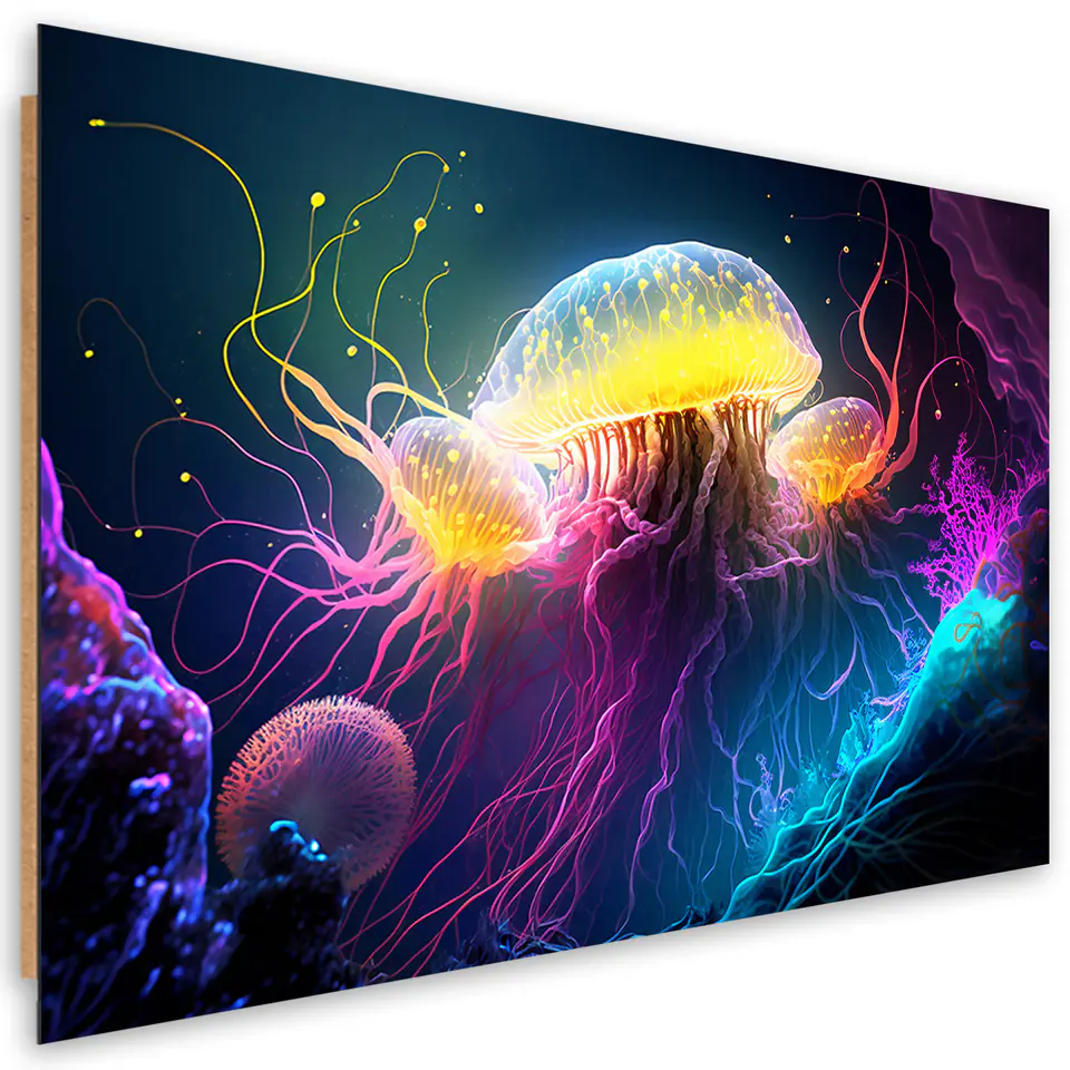 ⁨Obraz deco panel, Meduza pod wodą (Rozmiar 60x40)⁩ w sklepie Wasserman.eu