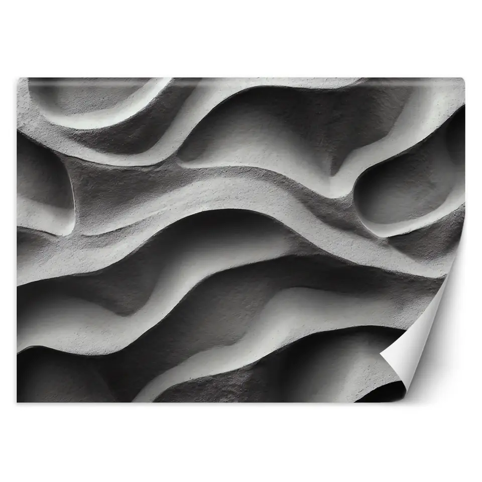 ⁨Fototapeta, Betonowe fale 3D (Rozmiar 100x70)⁩ w sklepie Wasserman.eu