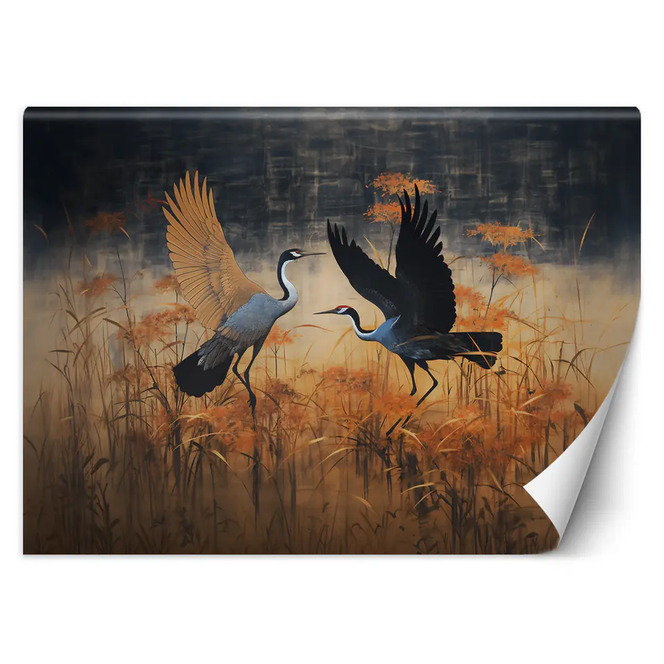 ⁨Fototapeta, Żuraw Ptaki Abstrakcja (Rozmiar 150x105)⁩ w sklepie Wasserman.eu