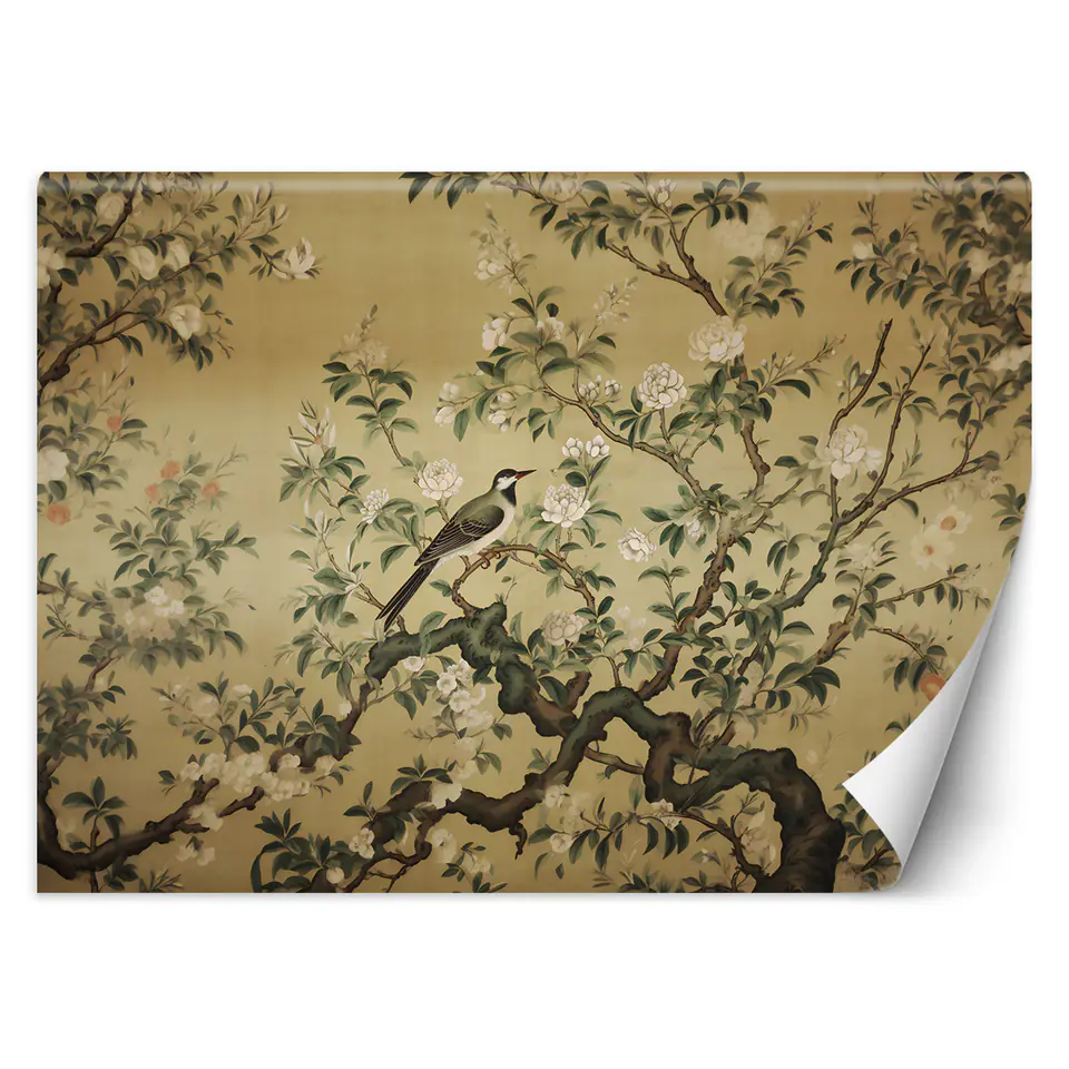 ⁨Fototapeta, Ptak Abstrakcja Chinoiserie (Rozmiar 300x210)⁩ w sklepie Wasserman.eu