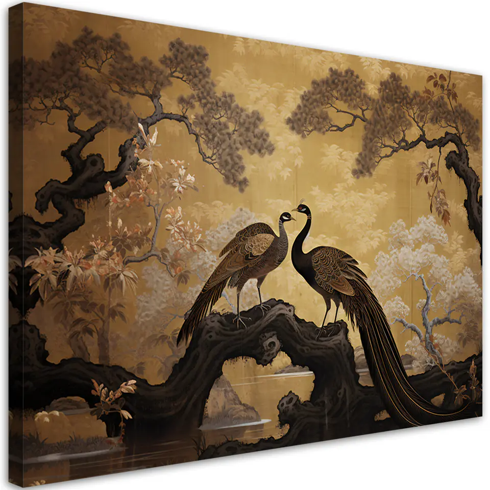 ⁨Obraz na płótnie, Pawie Drzewo Bonsai (Rozmiar 60x40)⁩ w sklepie Wasserman.eu