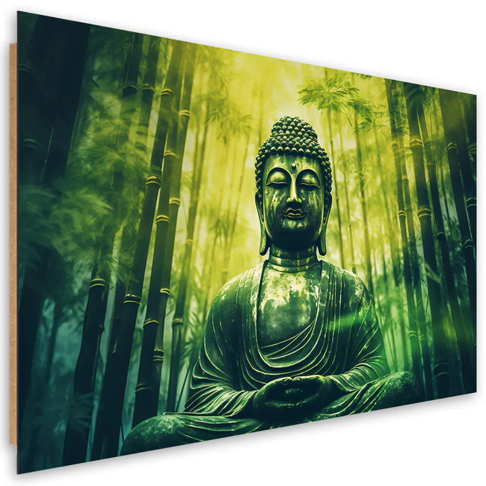 ⁨Obraz Deco Panel,  Budda i bambusy zen (Rozmiar 60x40)⁩ w sklepie Wasserman.eu
