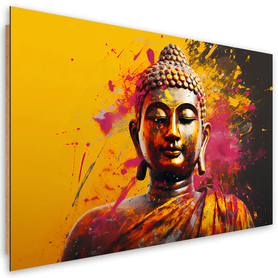 ⁨Obraz Deco Panel,  Budda na abstrakcyjnym tle (Rozmiar 60x40)⁩ w sklepie Wasserman.eu