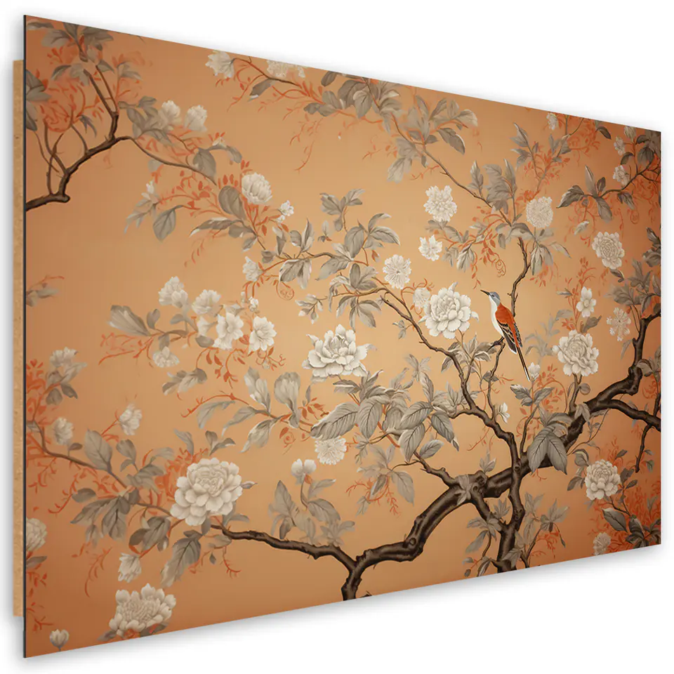 ⁨Obraz Deco Panel,  Ptak Drzewo Chinoiserie (Rozmiar 60x40)⁩ w sklepie Wasserman.eu