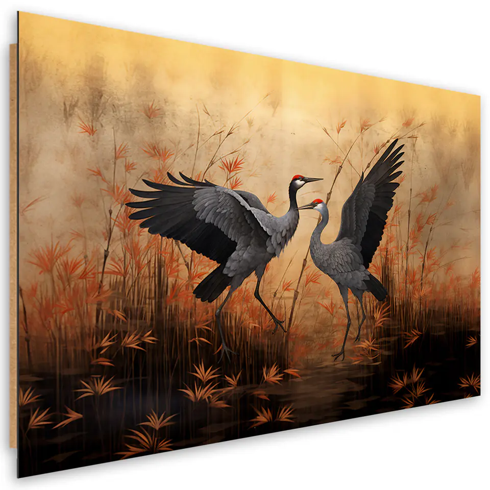 ⁨Obraz Deco Panel,  Żuraw Natura Ptaki (Rozmiar 60x40)⁩ w sklepie Wasserman.eu