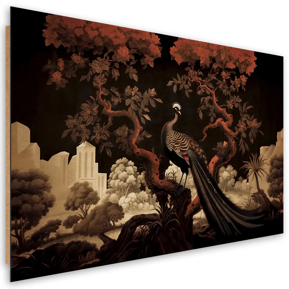 ⁨Obraz Deco Panel,  Paw Zwierzę Drzewo (Rozmiar 60x40)⁩ w sklepie Wasserman.eu