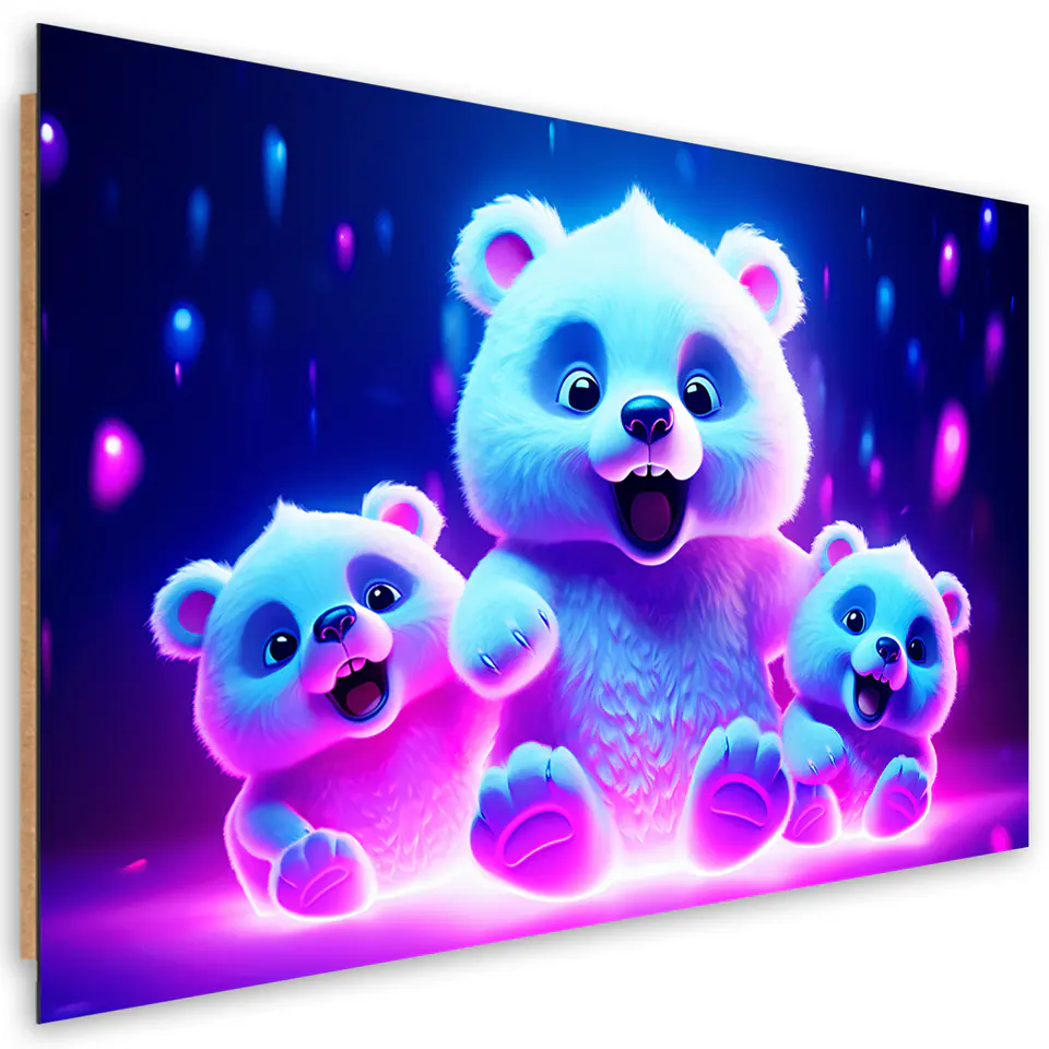 ⁨Obraz Deco Panel,  Uroczy niedźwiadek polarny (Rozmiar 60x40)⁩ w sklepie Wasserman.eu
