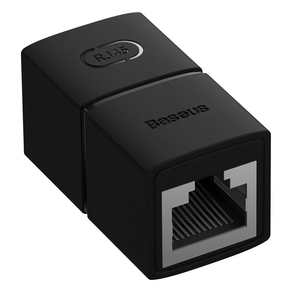 Złączka łącznik kabli sieciowych LAN Ethernet RJ-45 AirJoy czarna w sklepie Wasserman.eu