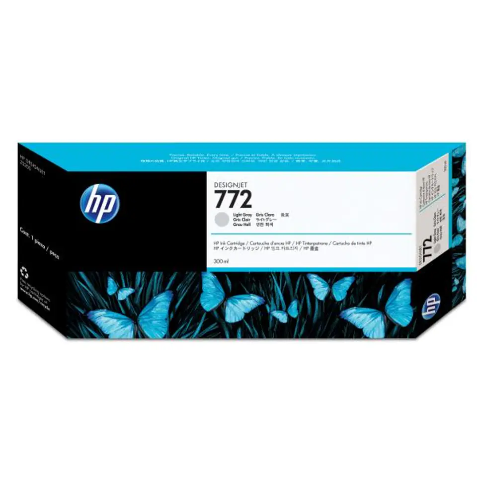 ⁨HP oryginalny ink / tusz CN634A, HP 772, light grey, 300ml⁩ w sklepie Wasserman.eu