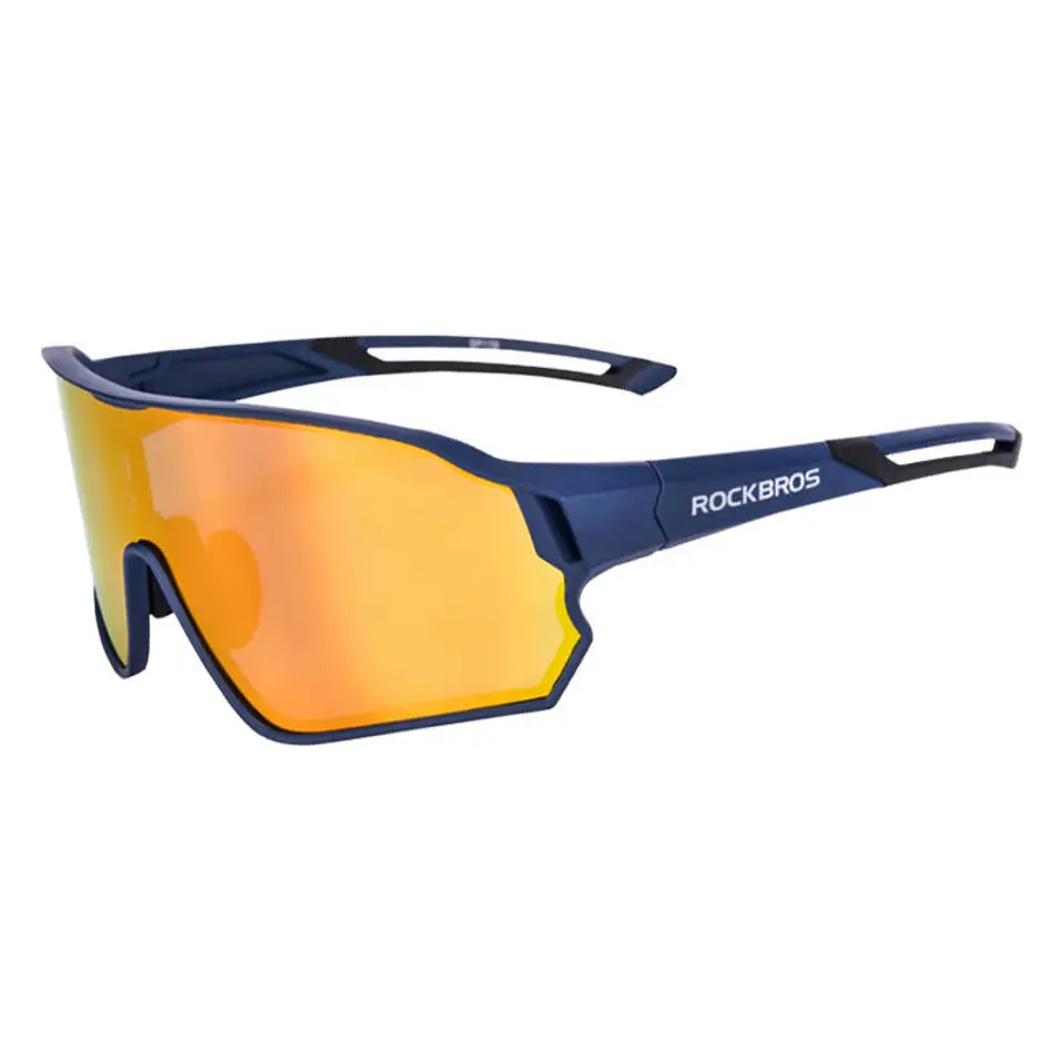 ⁨Okulary przeciwsłoneczne na rower Rockbros 10134PL (niebieskie)⁩ w sklepie Wasserman.eu