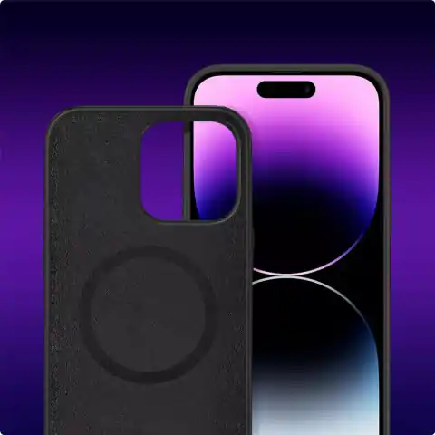 ⁨Etui ochronne silikonowe do MagSafe do Apple iPhone 14 Pro Max Black⁩ w sklepie Wasserman.eu