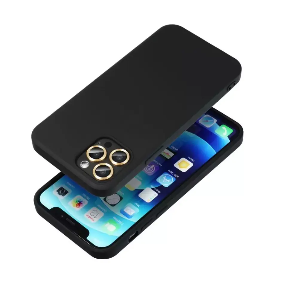 ⁨Etui futerał SILICONE do Apple iPhone 15 Pro Max czarny⁩ w sklepie Wasserman.eu