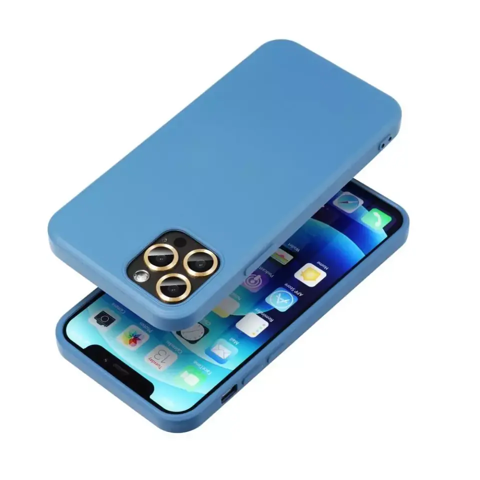 ⁨Etui futerał SILICONE do Apple iPhone 15 Plus niebieski⁩ w sklepie Wasserman.eu