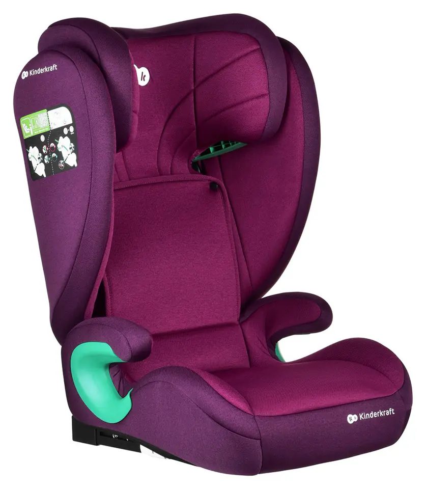 Kinderkraft Fotel Junior Fix 2 i-Size 100-150cm Cherry Pearl w sklepie Wasserman.eu
