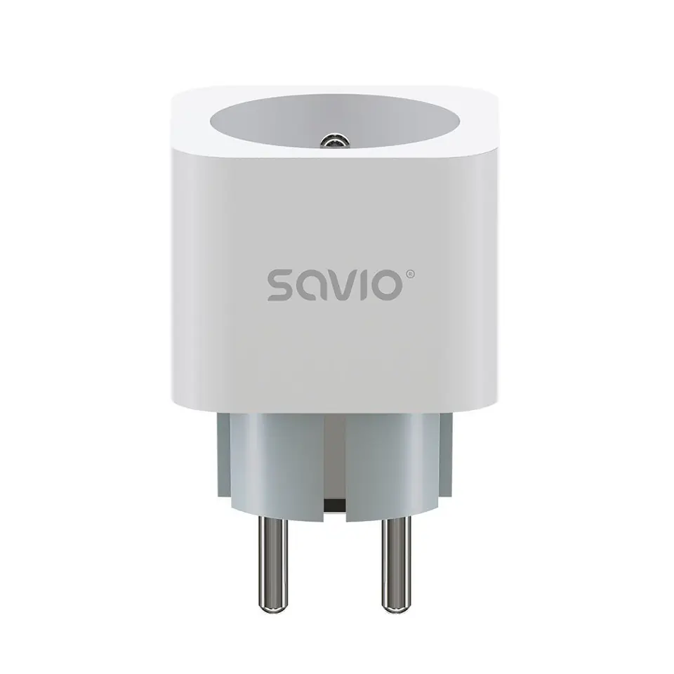 ⁨SAVIO WI-FI smart socket, 16A, AS-01, White⁩ at Wasserman.eu