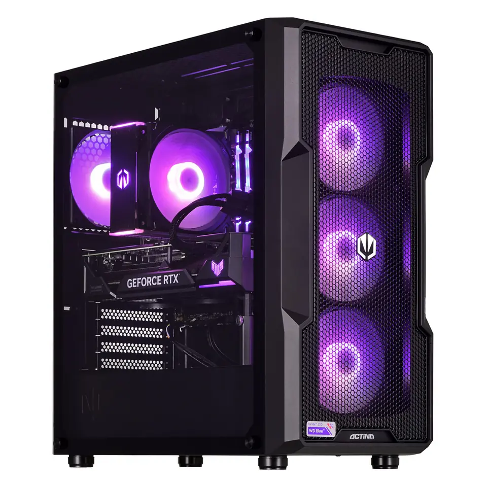 ⁨Actina 5901443337645 PC AMD Ryzen™ 5 7600 32 GB DDR5-SDRAM 1 TB SSD AMD Radeon RX 7800 XT Midi Tower Black⁩ at Wasserman.eu