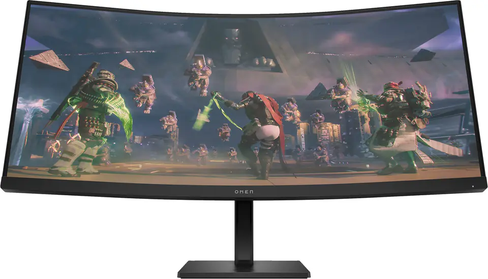 ⁨HP OMEN by HP 34c computer monitor 86.4 cm (34") 3440 x 1440 pixels Wide Quad HD LED Black⁩ at Wasserman.eu