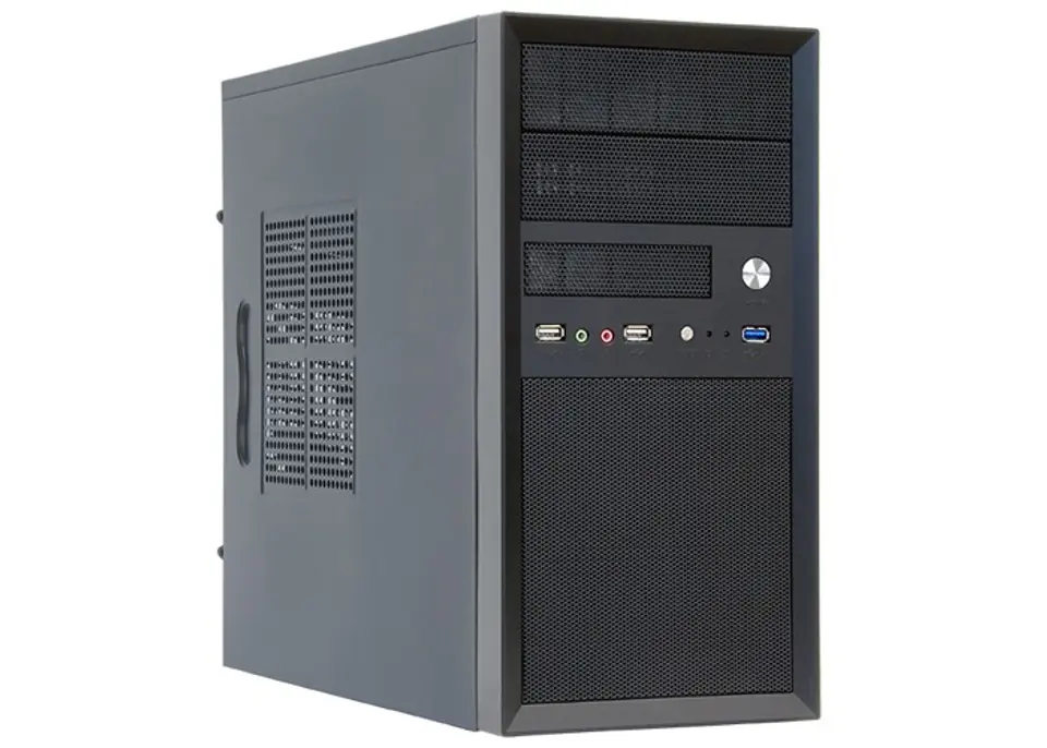 ⁨Obudowa Chieftec Mesh CT-01B-350GPB (Micro ATX; kolor czarny)⁩ w sklepie Wasserman.eu