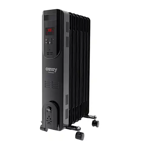 ⁨Electric oil heater with remote control CAMRY CR 7812, 7 ribs, 1500 W black⁩ at Wasserman.eu