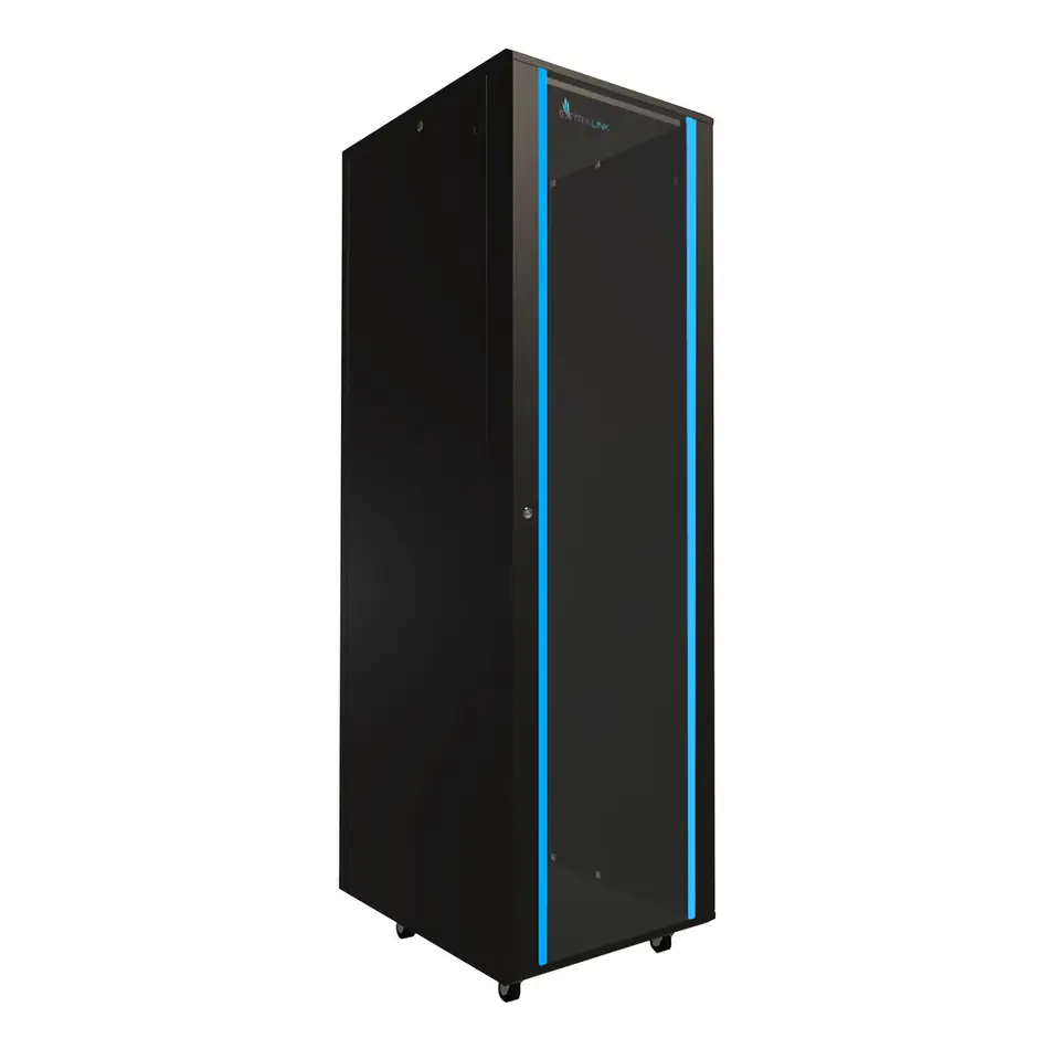 ⁨Extralink EX.8628 rack cabinet 42U Freestanding rack Black⁩ at Wasserman.eu