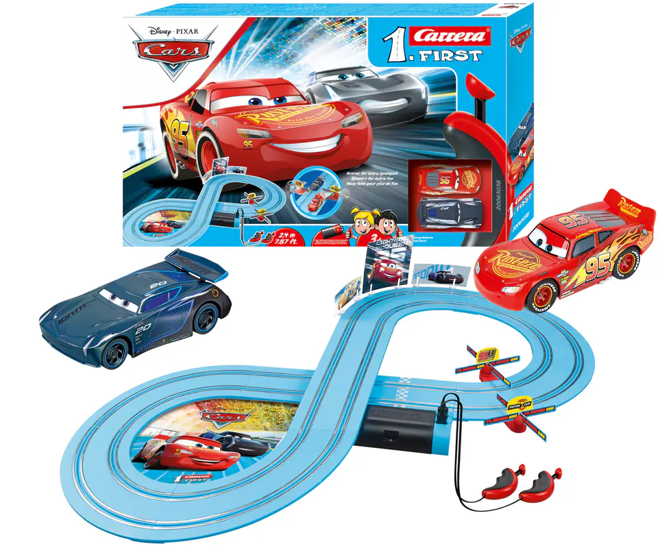 ⁨Tor First Cars - Power Duel 2,4m 63038 Disney-Pixar Carrera⁩ at Wasserman.eu