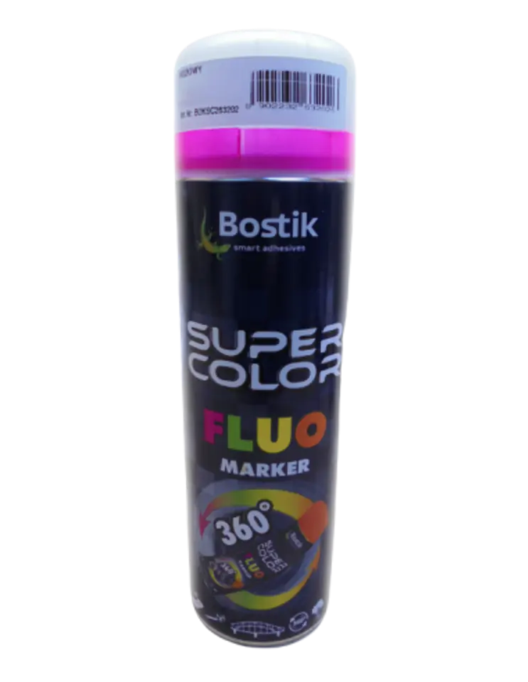 ⁨FARBA W SPRAYU LAKIER  FLUOMARKER 360 SUPER COLOR RÓŻOWY 500ML⁩ w sklepie Wasserman.eu