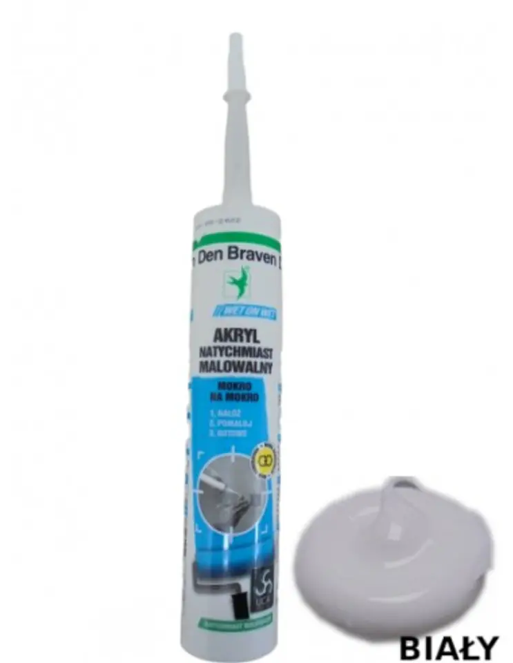 ⁨AKRYL WET ON WET NATYCHMIAST MALOWALNY BIAŁY 300ML⁩ w sklepie Wasserman.eu