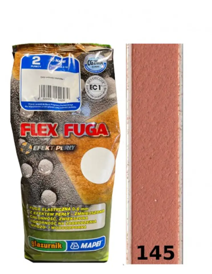 ⁨FUGA CEMENTOWA MAPEI FLEX 145 CEGLASTY 2KG⁩ w sklepie Wasserman.eu