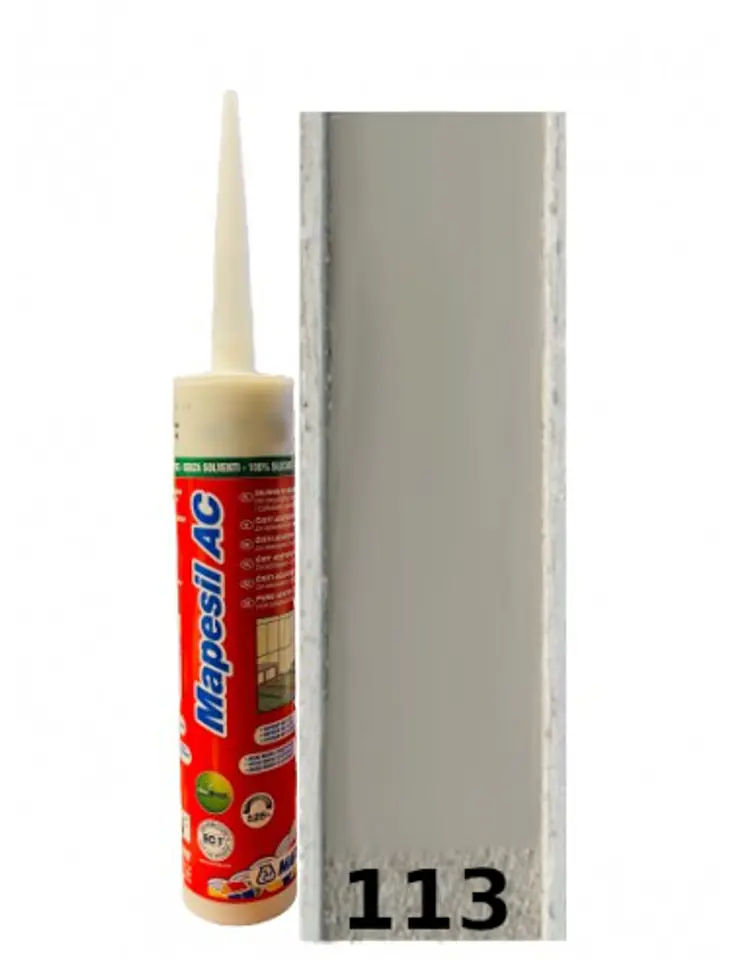 Silicone based on MAPESIL AC vinegar (113 Gray) at Wasserman.eu