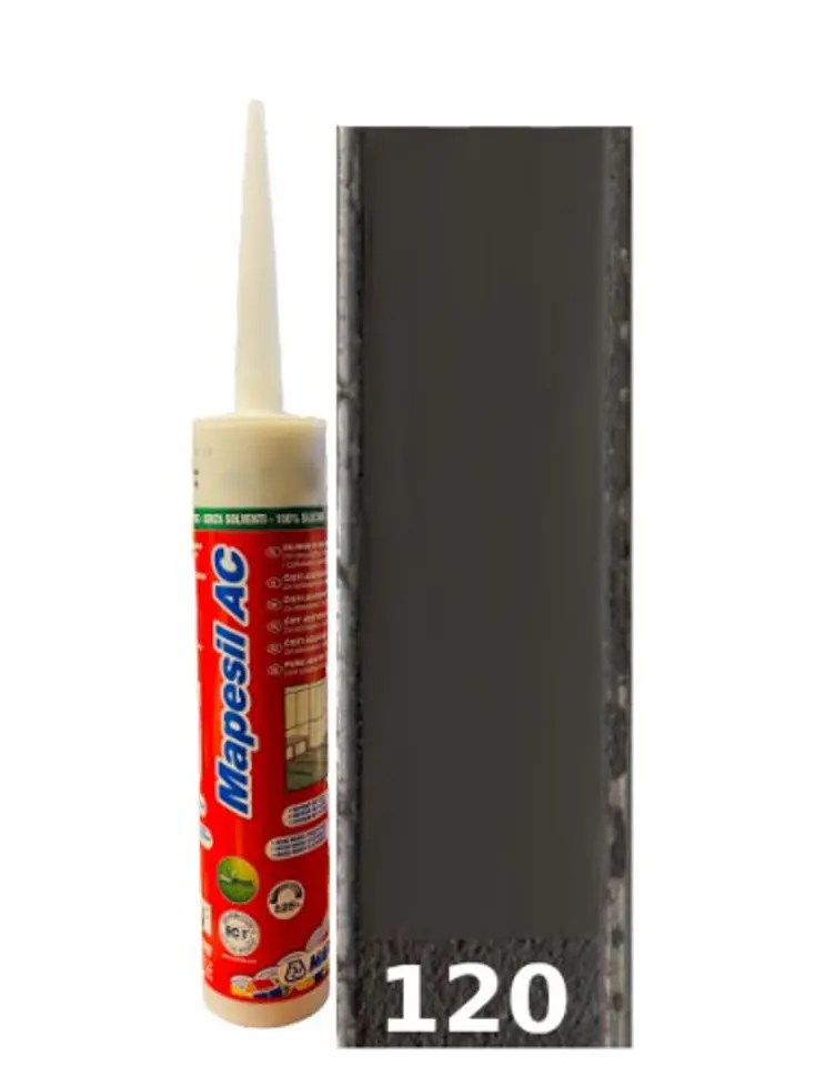 Silicone based on MAPESIL AC vinegar (120 Black) at Wasserman.eu