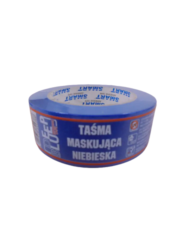 ⁨TAŚMA MASKUJĄCA MALARSKA PAPIEROWA NIEBIESKA 38mm x 50m⁩ w sklepie Wasserman.eu