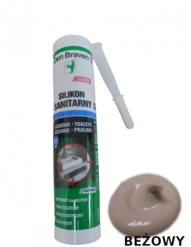 ⁨SILIKON SANITARY EXTRA BEŻOWY 280ML⁩ w sklepie Wasserman.eu