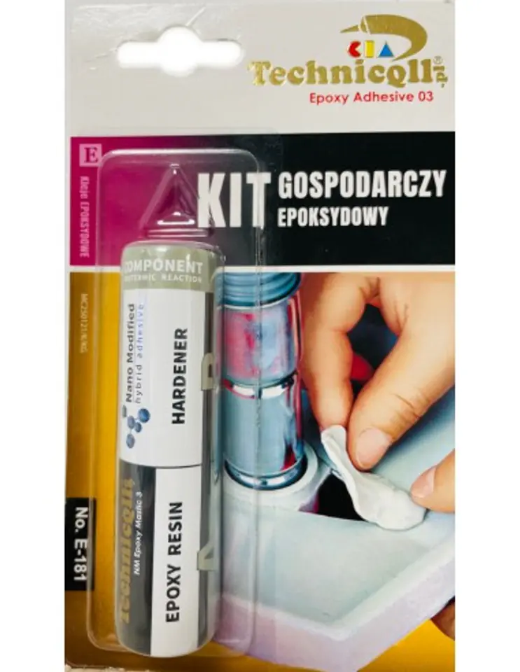 ⁨Techniqll E-181 household epoxy putty⁩ at Wasserman.eu