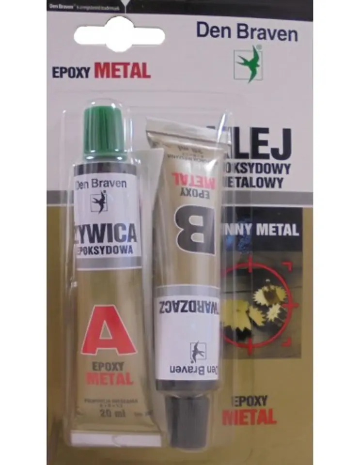 ⁨KLEJ DWUSKŁADNIKOWY EPOKSYDOWY Epoxy-Metal 2x20 ml⁩ w sklepie Wasserman.eu