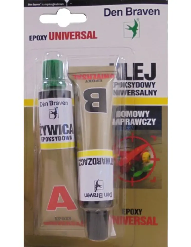 ⁨KLEJ DWUSKŁADNIKOWY UNIVERSALNY NAPRAWCZY EPOXY 2x20ml⁩ w sklepie Wasserman.eu