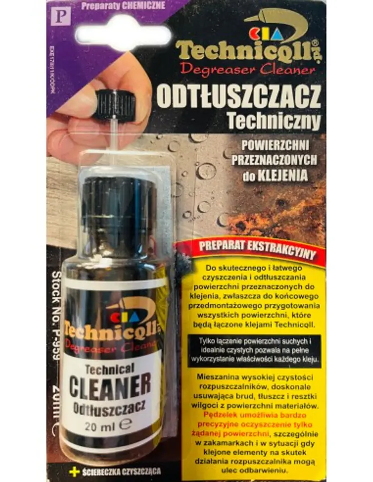 ⁨ODTŁUSZCZACZ TECHNICZNY P-959 TECHNICQLL 20ML⁩ w sklepie Wasserman.eu