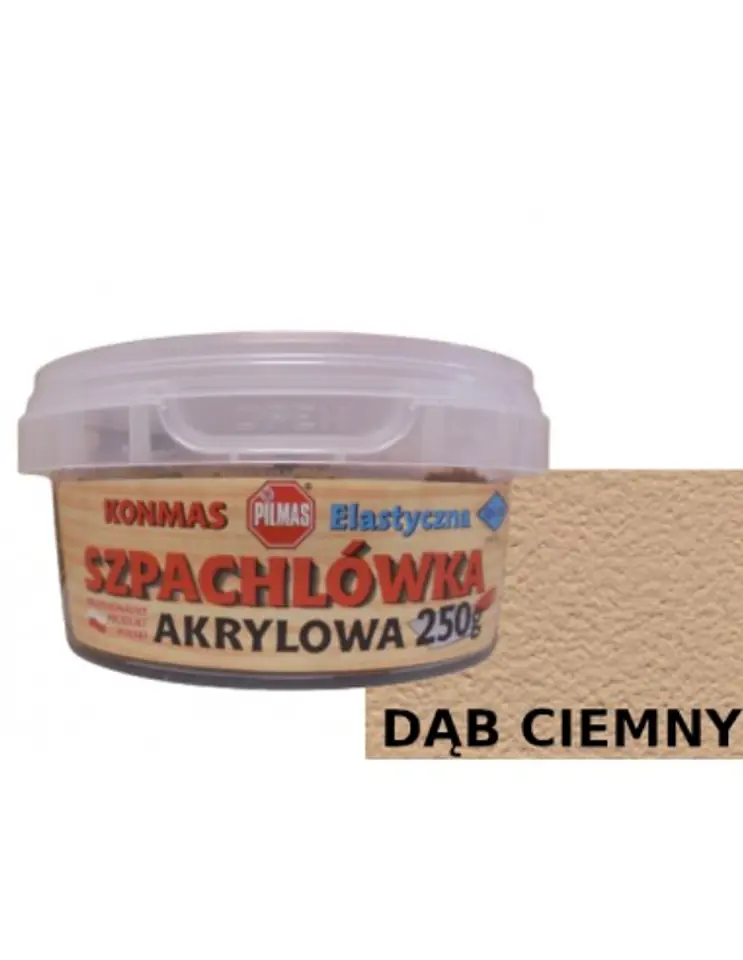 ⁨KONMAS SZPACHLÓWKA AKRYLOWA DĄB CIEMNY 250G⁩ w sklepie Wasserman.eu