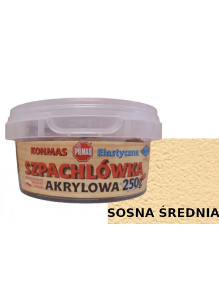 ⁨KONMAS SZPACHLÓWKA AKRYLOWA SOSNA ŚREDNIA 250G⁩ w sklepie Wasserman.eu