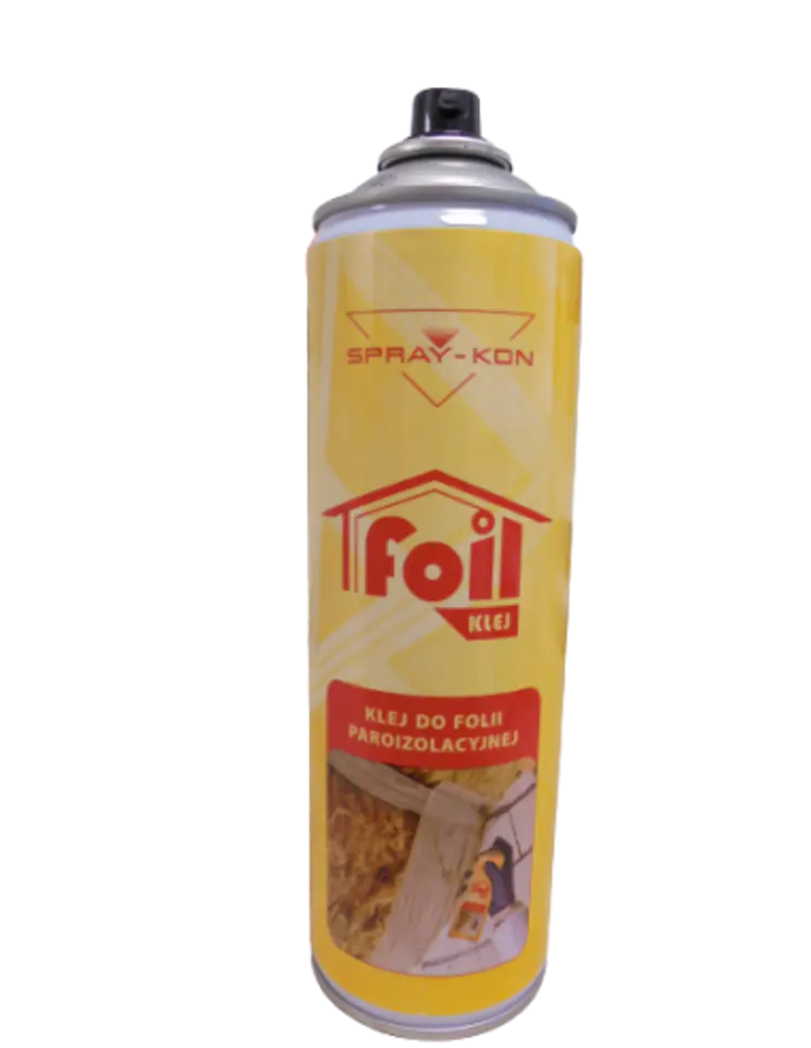 ⁨KLEJ DO FOLII PAROIZOLACYJNEJ SPRAY-KON FOIL 500ml⁩ w sklepie Wasserman.eu