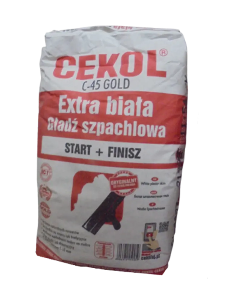 ⁨GŁADŹ SZPACHLOWA GOLD CEKOL C-45 START + FINISZ⁩ w sklepie Wasserman.eu