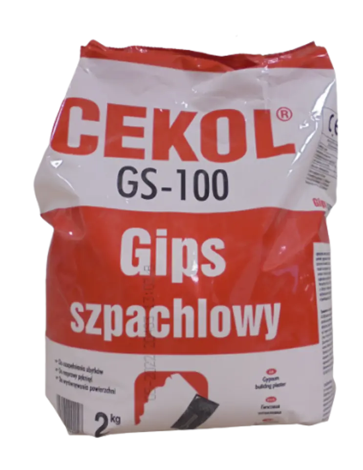 ⁨GIPS SZPACHLOWY GS-100 2kg WOREK CEKOL⁩ w sklepie Wasserman.eu