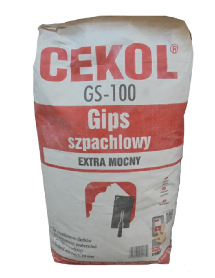 ⁨GIPS SZPACHLOWY CEKOL GS-100 5 kg⁩ w sklepie Wasserman.eu