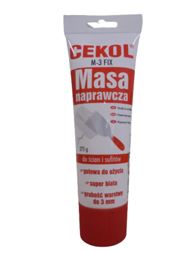 ⁨MASA NAPRAWCZA CEKOL DO ŚCIAN I SUFITÓW 375g CEKOL⁩ w sklepie Wasserman.eu