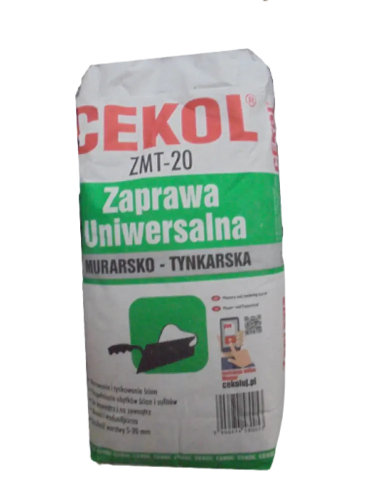 ⁨ZAPRAWA MURARSKA TYNKARSKA CEKOL 5kg ZMT-20⁩ w sklepie Wasserman.eu