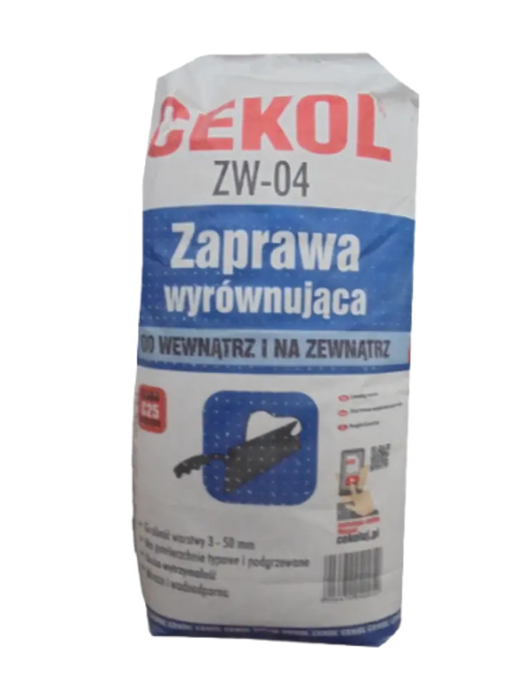 ⁨ZAPRAWA WYRÓWNUJĄCA CEKOL ZEWN WEWN ZW-04 5kg⁩ w sklepie Wasserman.eu